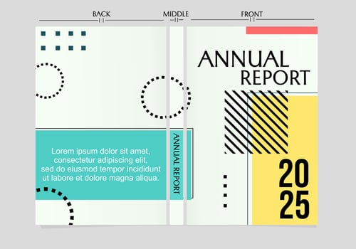 geometric style book cover. modern and minimalist cover template set vector