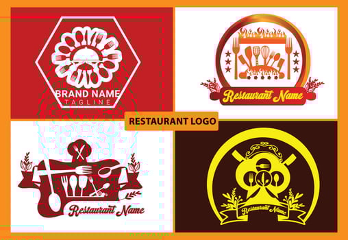 Restaurant new logo and icon design template vector