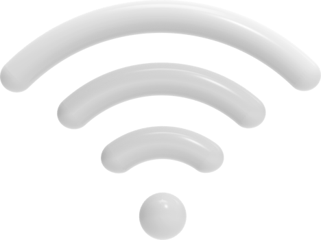 Wifi icon isolated on transparent background. png