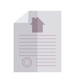 contract real estate vector