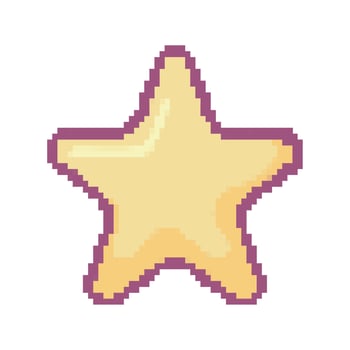 star pixel art vector