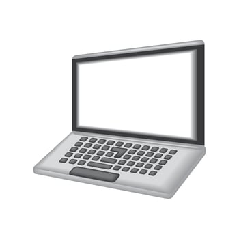 laptop mockup icon vector