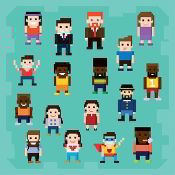 set people pixel 8 bit vector