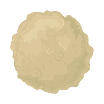 white chocolate ball vector