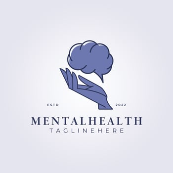 mental health help therapy logo vector illustration design