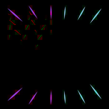 black background with colorful neon stripes, vector graphic illustration