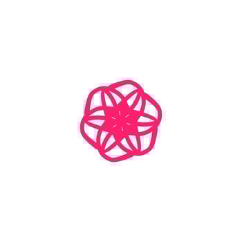 cherry blossom icon or logo vector
