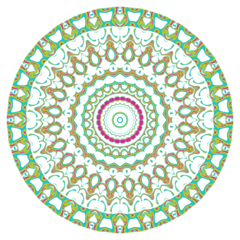 Mandala art illustration png