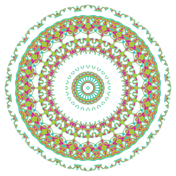 Mandala art illustration png