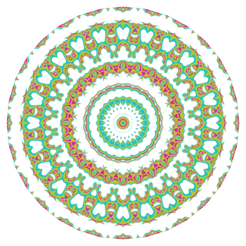 Mandala art illustration png