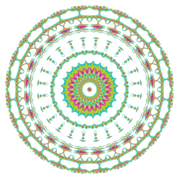 Mandala art illustration png