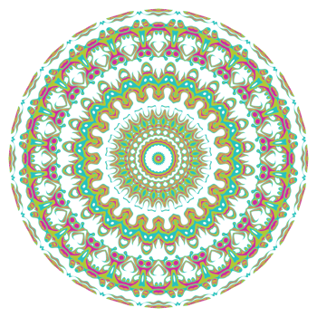 Mandala art illustration png