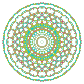 Mandala art illustration png
