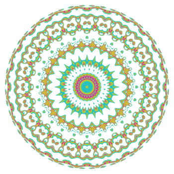 Mandala art illustration png