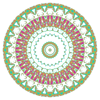 Mandala circle pattern png