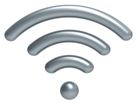Wifi icon isolated on transparent background. png