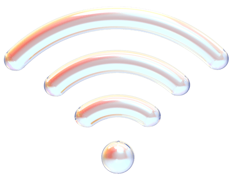 Wifi icon isolated on transparent background. png