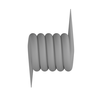 3D Isolated Wire Winding png