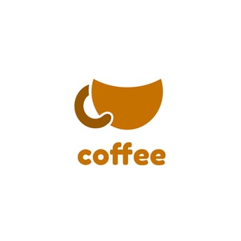 cafe coffee cup logo template vector