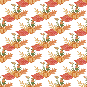 Autumn Fall Thanksgiving Seamless Repeat Pattern file png