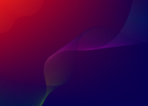 Red and blue color background in metaverse concept, futuristic galaxy and high technology. vector