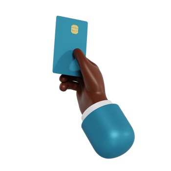 3d hand hold credit card png