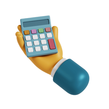 3d hand hold calculator png