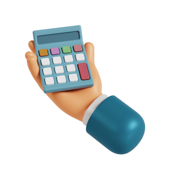 3d hand hold calculator png