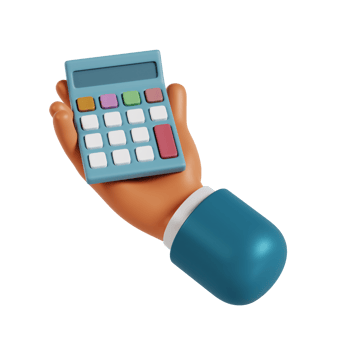 3d hand hold calculator png