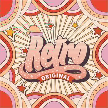 Retro, vintage editable 70s and 80s, Retro and classic style vector