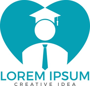 Student Logo design. Education Logo. Institutional and educational vector logo design.