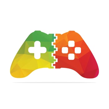 Game joystick or device controller logo. Game Logo Design, Game Joystick Icon. vector
