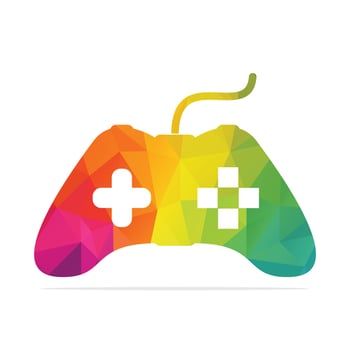 Game joystick or device controller logo. Game Logo Design, Game Joystick Icon. vector