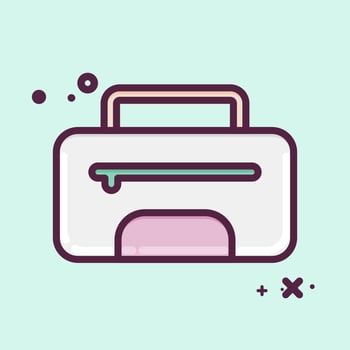 Icon Bag. related to Combat Sport symbol. MBE style. simple design editable. simple illustration.boxing vector