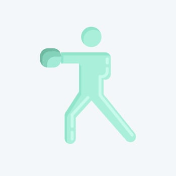 Icon Boxing. related to Combat Sport symbol. flat style. simple design editable. simple illustration.boxing vector