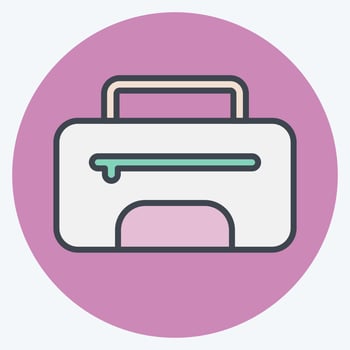 Icon Bag. related to Combat Sport symbol. color mate style. simple design editable. simple illustration.boxing vector