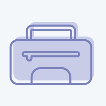 Icon Bag. related to Combat Sport symbol. two tone style. simple design editable. simple illustration.boxing vector
