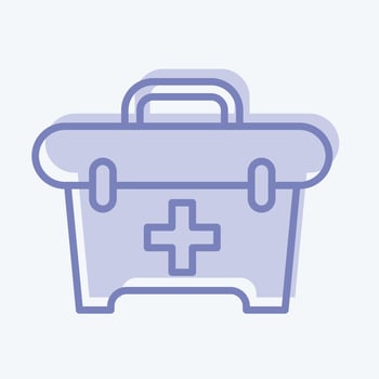 Icon First Aid. related to Combat Sport symbol. two tone style. simple design editable. simple illustration.boxing vector
