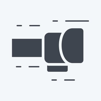 Icon Punch. related to Combat Sport symbol. glyph style. simple design editable. simple illustration.boxing vector