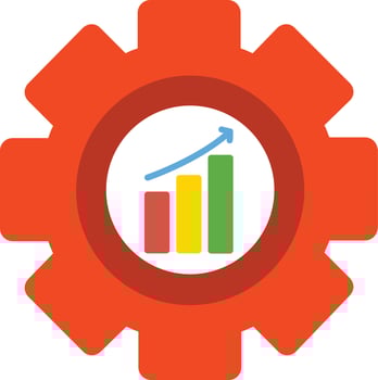 Project Management Glyph Icon vector