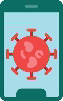 Virus Flat Icon vector