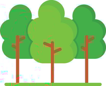 Forest Flat Icon vector