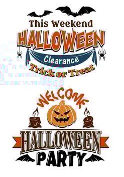 Halloween costume party invitation vector