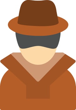 Spy Flat Icon vector