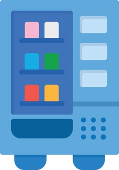 Vending Machine Flat Icon vector