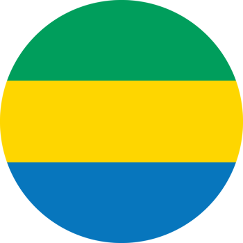 Circle flag of Gabon. png