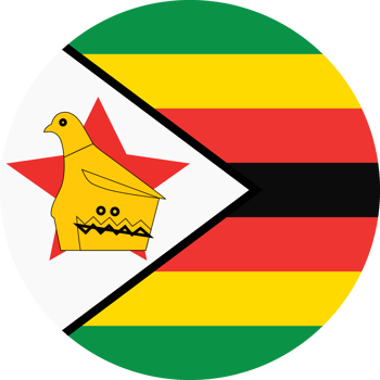 Circle flag of Zimbabwe. png