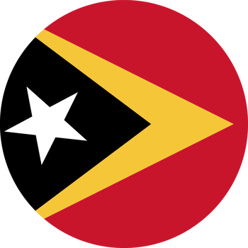 Circle flag of Timor Leste. png