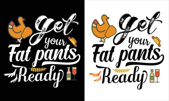 Thanks Giving day t shirt design vector
