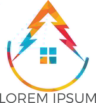 Green House Logo Design. Eco House Vector Logo Design.